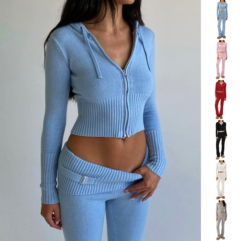 Hoodie Suit Women Sweet Pants Set
