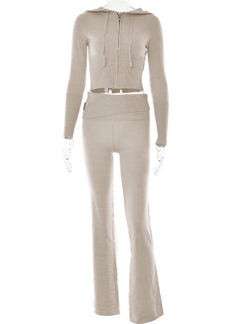 Hoodie Suit Women Sweet Pants Set