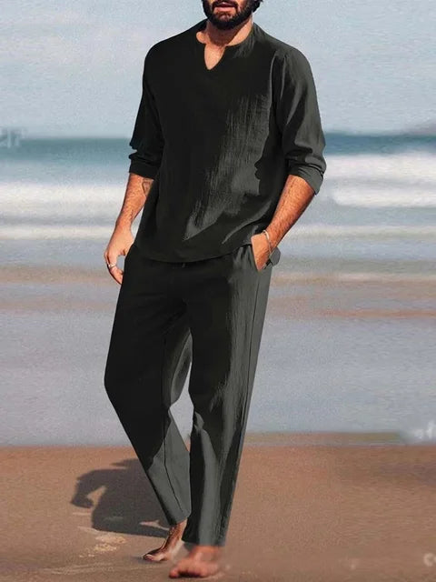 Men Casual Spring Summer Two Piece Set
