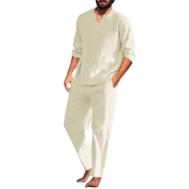 Men Casual Spring Summer Two Piece Set