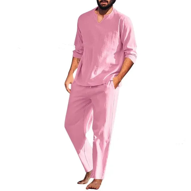 Men Casual Spring Summer Two Piece Set
