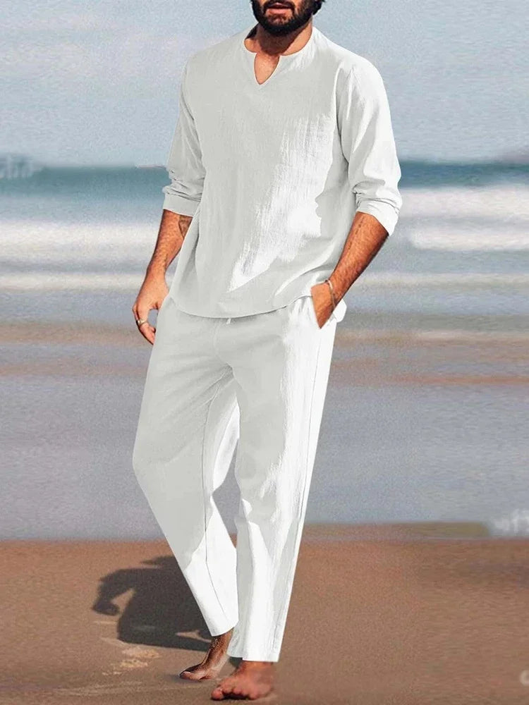Men Casual Spring Summer  Two Piece Set