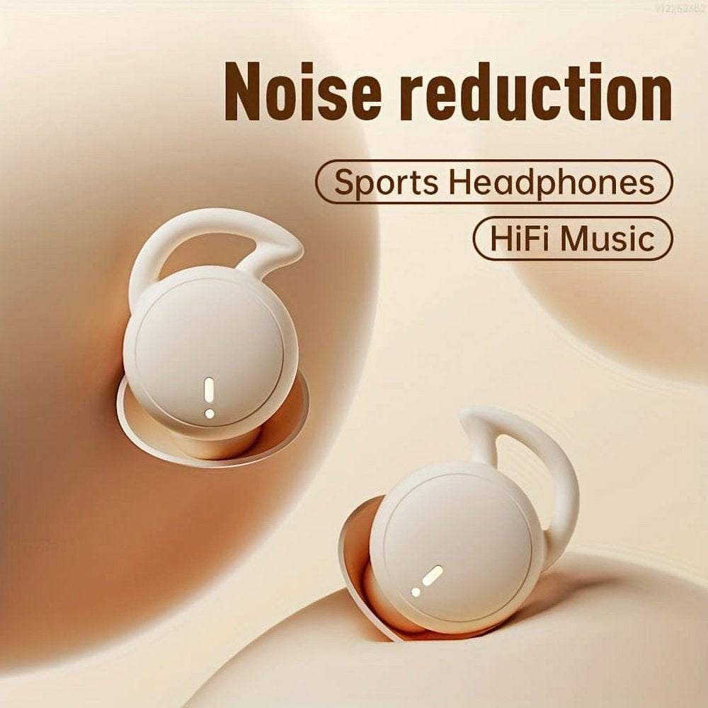 Sleep Earbuds Bluetooth Sports Headphone, Wireless Music Sleeping Headphones Noise-Canceling Earbuds Mini Sleepbuds Bluetooth 5.3 Hidden Headphones for Side Sleepers/Work,Nude