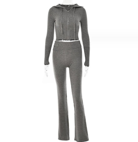 Image of Hoodie Suit Women Sweet Pants Set