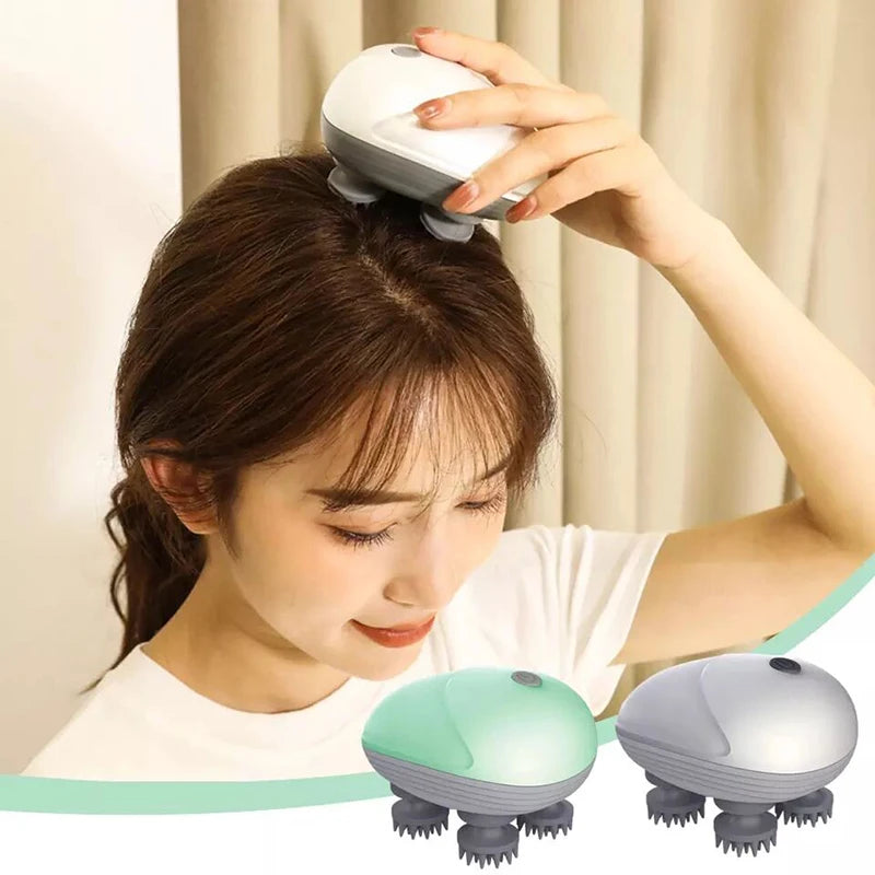 Scalp Head Hair Massager Electric Health Care Antistress Relax Body Massagem Deep Saude Tissue Prevent Body Massage