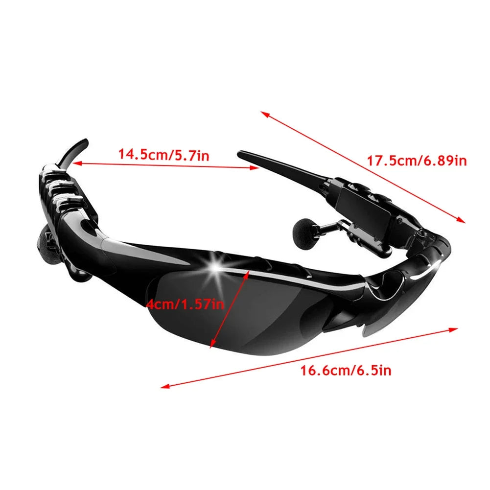 5.0 Smart Bluetooth Audio Glasses Outdoor Sports Cycling Surround Sound Headphones Listen to Music Call Polarized Sunglasses