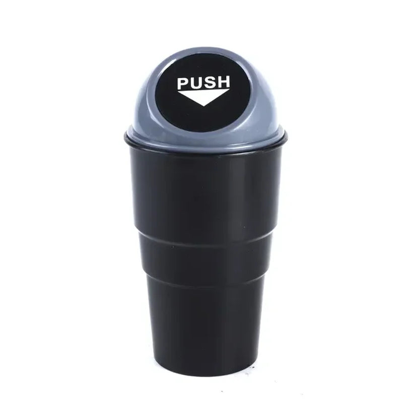 Car Garbage Can Bin with Lid, Leakproof Vehicle Automotive Cup Holder Car Trash Can, Small Trash Bin for Automotive Accessories
