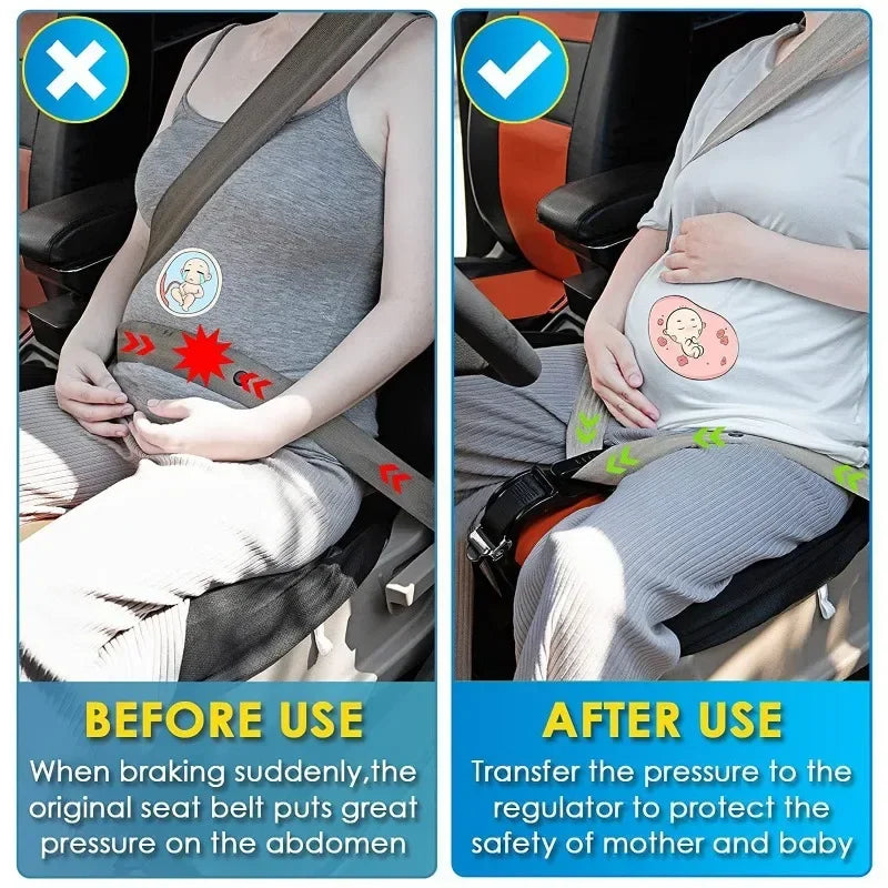 Car Seat Safety Belt for Pregnant Woman Maternity Moms Belly Unborn Baby Protector Adjuster Extender Kit Automotive Accessories