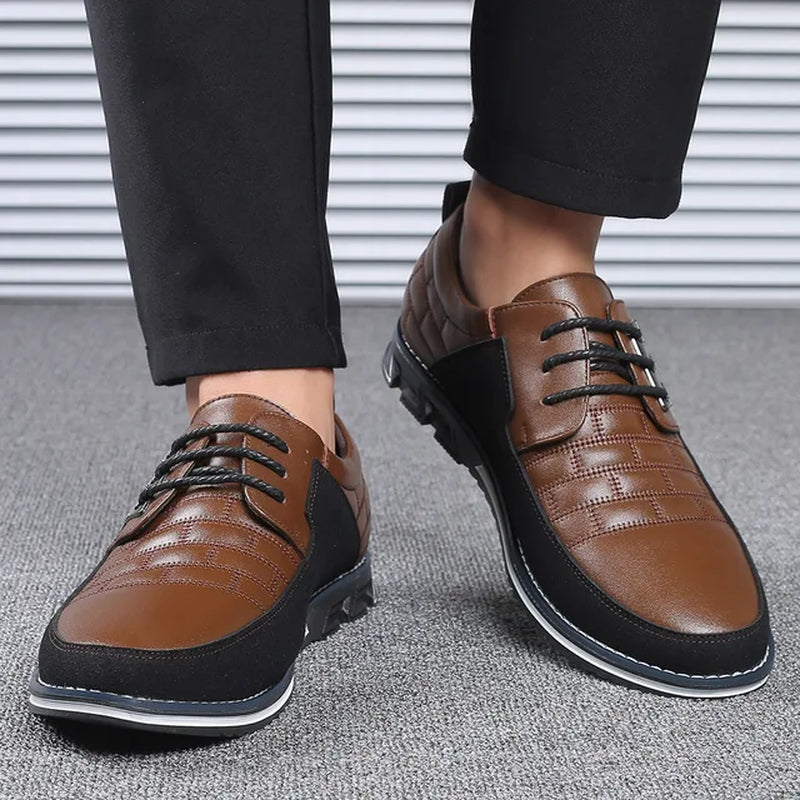 New Breathable Solid Color Slip Men Driving Shoes Spring and Autumn New Style Breathable Men'S Peas Shoes the British Sneakers