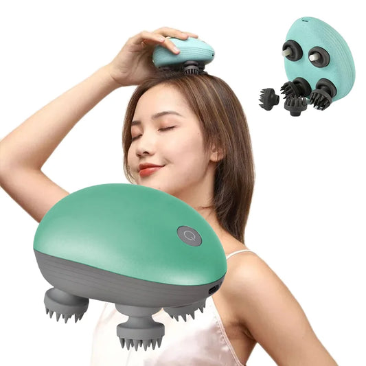 Scalp Head Hair Massager Electric Health Care Antistress Relax Body Massagem Deep Saude Tissue Prevent Body Massage